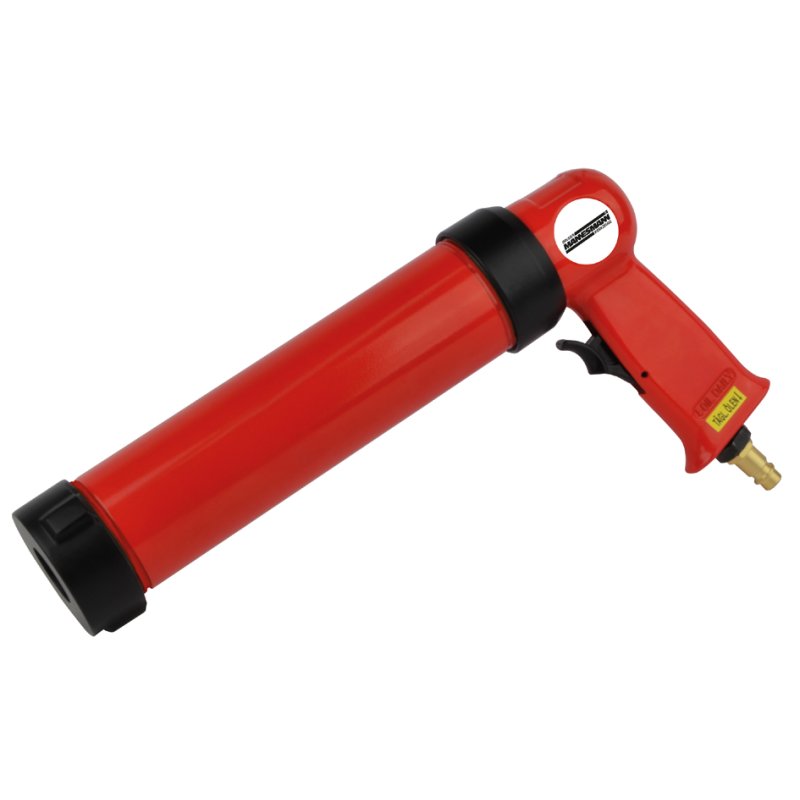 BRÜDER MANNESMANN compressed air spray gun for cartridges, red/black, 2-8 bar